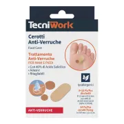 Plasturi anti-negi Tecniwork cu 40% acid salicilic, 24 + 24 bucăți