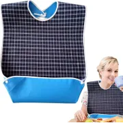 Bavetă impermeabilă pentru adulți, reutilizabilă, 46 × 76 cm – cu capse reglabile