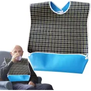 Bavetă impermeabilă pentru adulți, reutilizabilă, 46 × 76 cm – cu capse reglabile