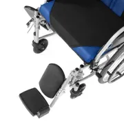 Scaun rulant manual din aluminiu Premium-TIM – albastru