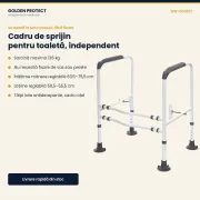 Cadru de sprijin pentru toaletă, independent, reglabil pe înălțime și lățime, sarcină 136 kg