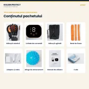 Mănușă robotică de recuperare a mâinii, cu mănușă oglindă, 9 niveluri, moduri automat / oglindă / rezistență,