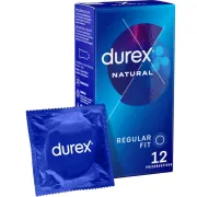 Prezervative Durex Natural Plus – cutie 12 bucăți
