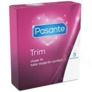 Prezervative Pasante Trim – dimensiune redusă, set 3 bucăți
