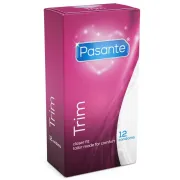 Prezervative Pasante Thin Trim — fit anatomic, 12 bucăți