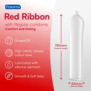 Prezervative Pasante Red Ribbon – cutie 144 bucăți