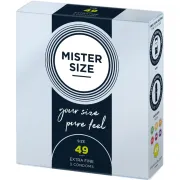 Prezervative Mister Size 49 mm — potrivire precisă, senzație autentică (3 buc.)