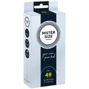Prezervative Mister Size 49 mm – set 10 bucăți