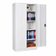 Fișet metalic, 2 uși, 4 polițe, 40 kg/poliță, 800x350x1800mm, gri, A152 B4U, montat