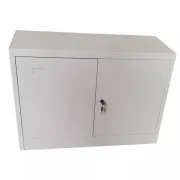 Fișet metalic, 2 uși, 1 poliță, 35 kg/poliță, 900x400x600mm, gri, B126 B4U