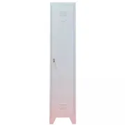 Vestiar metalic, 1 compartiment, cu picioare, 400x450x1800mm, gri, A872 B4U