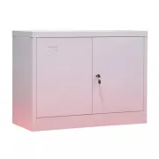 Fișet metalic, 2 uși, 1 poliță, 35 kg/poliță, 800x350x600mm, gri, B129 B4U