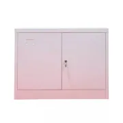 Fișet metalic, 2 uși, 1 poliță, 35 kg/poliță, 800x350x600mm, gri, B129 B4U