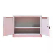 Fișet metalic, 2 uși, 1 poliță, 35 kg/poliță, 800x350x600mm, gri, B129 B4U
