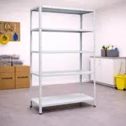 Raft metalic GRI 5 polițe METAL 100 kg/poliță 180x100x40 cm montaj CLIPS / CLEME B4U