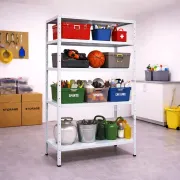 Raft metalic GRI 5 polițe METAL 100 kg/poliță 180x100x40 cm montaj CLIPS / CLEME B4U