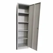 Fișet metalic, 1 ușă, 4 polițe, 35 kg/poliță, 500x350x1800mm, gri, B128 B4U
