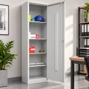 Fișet metalic 1 ușă 4 polițe 35kg/poliță 500X350X1800 B128 MONTAT