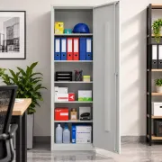Fișet metalic 1 ușă 4 polițe 35kg/poliță 500X350X1800 B128 MONTAT