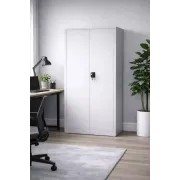 Fișet metalic, 2 uși, 4 polițe, 40 kg/poliță, 900x400x1900mm, gri, A172/6  B4U