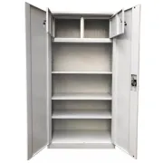 Fișet metalic cu 2 uși casetă și 4 polițe 35kg/poliță 900x400x1900mm cu picioare