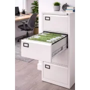Clasificator metalic gri 4 sertare închidere centralizată cu picioare