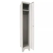 Vestiar metalic, 1 compartiment, bară umerașe, 312x450x1800mm, gri, A894 B4U