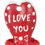 Prezervativ Decorativ CONDOMERIE Heart – I Love You, pictat manual