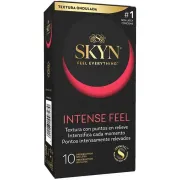 Prezervative SKYN Intense Feel cu textură ondulată, 10 buc