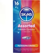 Prezervative asortate Skins Premium Pack – 16 bucăți