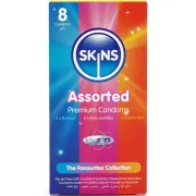Prezervative SKINS Assorted Premium – Set 8 bucăți cu varietate