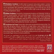Prezervative Skins Strawberry Premium – aromă de căpșuni, 4 bucăți