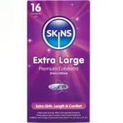 Prezervative SKINS Extra Large XL 16 bucăți — fit generos