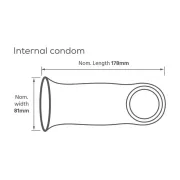 Prezervative Interne Pasante fără latex, cutie 30 buc