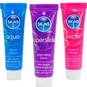 Kit Lubrifianți SKINS Vital Lubes – Aqua, Superslide & Excite 3 x 12 ml