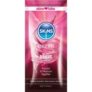 Lubrifiant pe bază de apă SKINS Excite – doză unică 5 ml