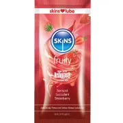 Lubrifiant intim pe bază de apă Skins Fruity Strawberry – 5 ml