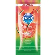 Lubrifiant pe bază de apă SKINS Fruity Pepene Roșu, monodoză 5 ml