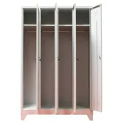 Vestiar cu 4 uși 1175x450x1800mm C856 CU PICIOARE FIXE