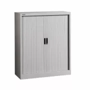 Dulap metalic, 2 uși pliante, 2 polițe, 50 kg/poliță, 1000x420x1200mm, B4U