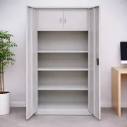 Fișet metalic, 2 uși, 4 polițe și 2 casete, 35 kg/poliță, 900x400x1900mm, gri, B4U, montat