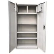 Fișet metalic, 2 uși, 4 polițe și 2 casete, 35 kg/poliță, 900x400x1900mm, gri, B4U, montat