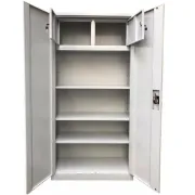 Fișet metalic, 2 uși, 3 polițe, 40 kg/poliță, 900x400x1800mm, cu picioare, A180/6 B4U, montat