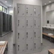 Vestiar metalic, 12 compartimente 3x4, 900x500x1800mm, gri, B808 B4U