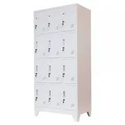 Vestiar cusetat 3x4 cu 12 compartimente - 900x500x1800mm B808 CU PICIOARE FIXE