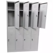 Vestiar cusetat 4x2 cu 8 compartimente - 1175x450x1800mm C891 CU PICIOARE FIXE