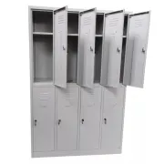 Vestiar metalic, 8 compartimente 4x2, 1175x450x1800mm, gri, C891 B4U