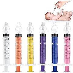Set 6 seringi colorate pentru lavaj nazal pentru bebelusi peste 3 luni si copii mici