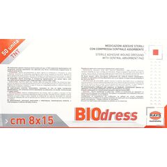 Bandaje adezive cu pad central absorbant Biodress , fabricate in Italia,8x15 cm , 50 buc