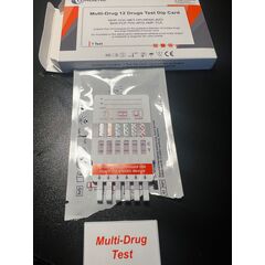 Test rapid multidrog detectare 12 droguri cu prelevare probe din urina : marijuana, cocaina, MDMA, morfina, metamfetamina, opiacee, fenciclidina, metadona, amfetamina, antidepresive triciclice, barbiturice si benzodiazepine